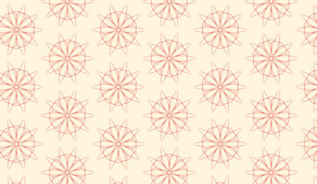 abstract luxury elegant pink and cream floral seamless patternのイラスト素材
