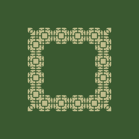 abstract art decorative square ornamental pattern frameのイラスト素材