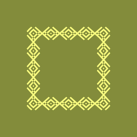 abstract art decorative square ornamental pattern frameのイラスト素材