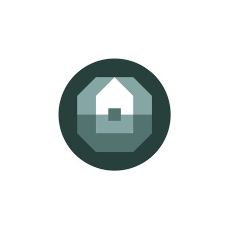 Modern and Flat letter O house building construction logoのイラスト素材