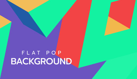 Modern flat colorful pop art background. slide presentation abstract backgroundのイラスト素材
