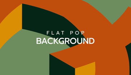 Modern flat colorful pop art background. slide presentation abstract background