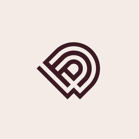 Letter DW or WD logoのイラスト素材