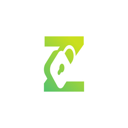 modern initial letter Z padlock logoのイラスト素材