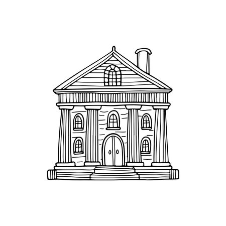 Illustration Ancient Roman colosseum buildingのイラスト素材
