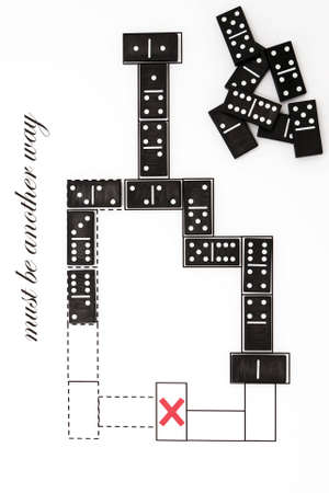 the concept of black dominoes must be another way