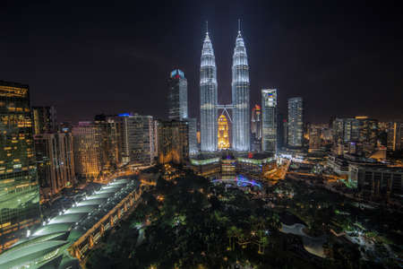 The city at nightのeditorial素材
