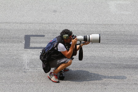 Cameraman in action