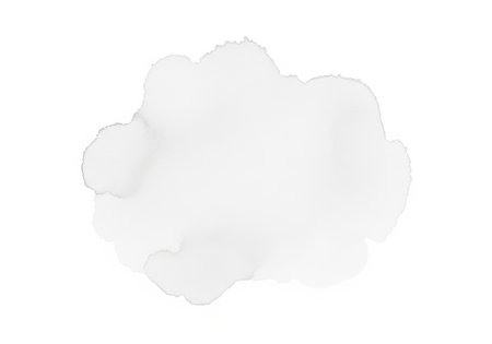 White cloud isolated on a white background. 3d rendering, 3d illustration.の素材