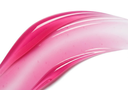 close up of  a nail polish drop on white background with clipping pathの素材