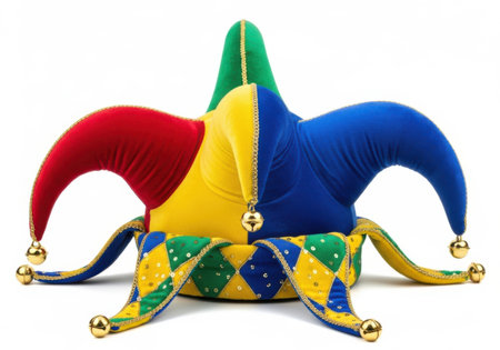 Clown isolated on white background. Clipping path included in file.の素材