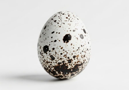 Realistic 3D Render of Quail Egg - Happy Easter!の素材