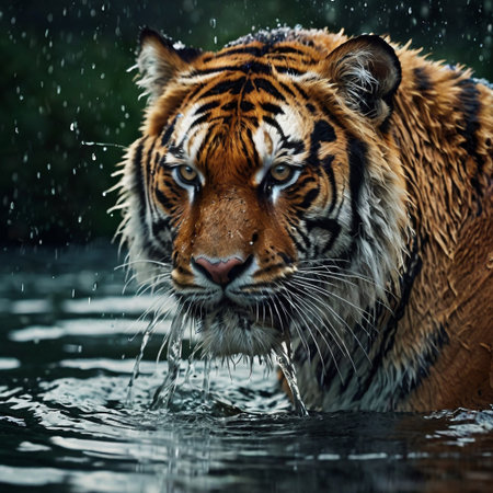 Siberian Tiger, Panthera tigris altaicaの素材