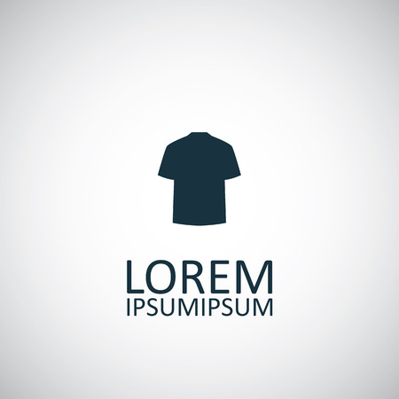t-shirt isolated black icon  on white backgroundのイラスト素材