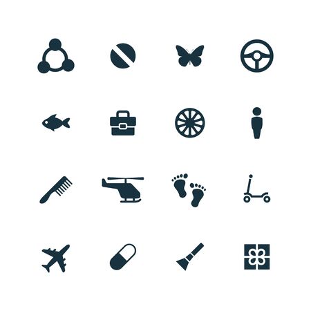 baby, kids icons set on white backgroundのイラスト素材