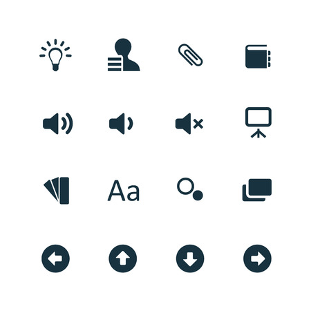 set of app icons on white backgroundのイラスト素材