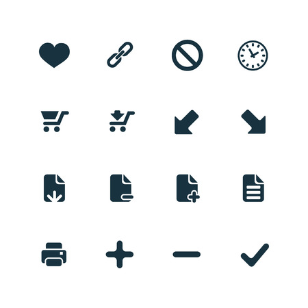 UI Outline For Web and Mobile icons set on white backgroundのイラスト素材