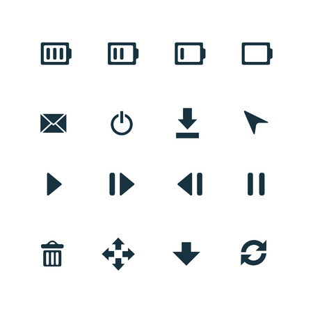 device icons set on white backgroundのイラスト素材