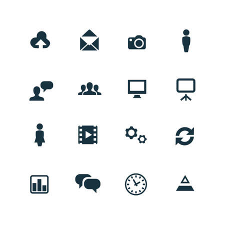 development, soft icons set on white backgroundのイラスト素材
