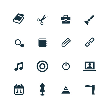 art, design icons set on white backgroundのイラスト素材