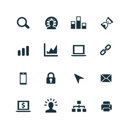 development, soft icons set on white backgroundのイラスト素材