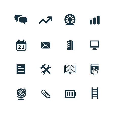 startup icons set on white backgroundのイラスト素材