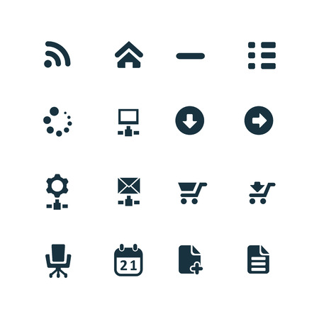 development, soft icons set on white backgroundのイラスト素材