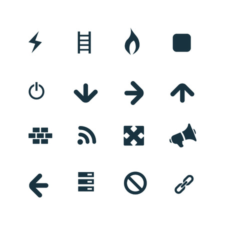 construction icons set on white backgroundのイラスト素材
