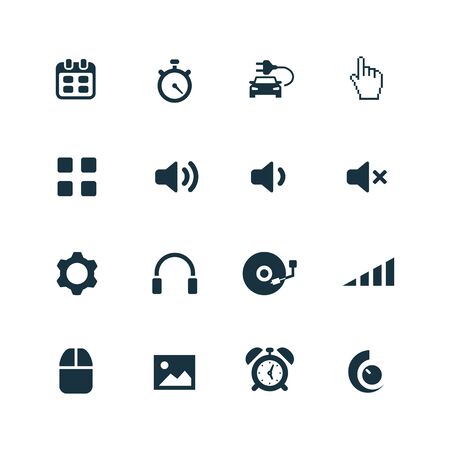 device icons set on white backgroundのイラスト素材