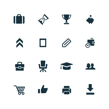startup icons set on white backgroundのイラスト素材