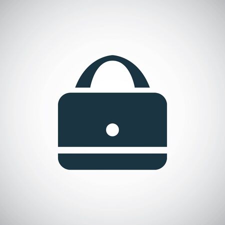 purse icon, isolated, black on the white background. Vectorのイラスト素材
