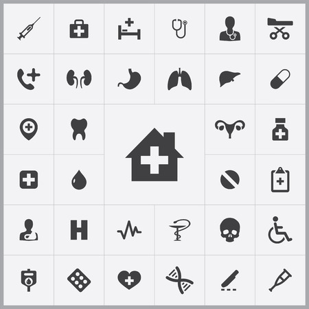 Medical icons universal set for web and mobileのイラスト素材
