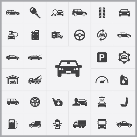 auto icons universal set for web and mobileのイラスト素材