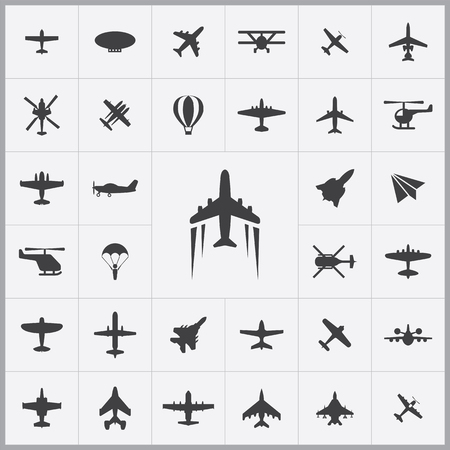 aviation icons universal set for web and mobileのイラスト素材