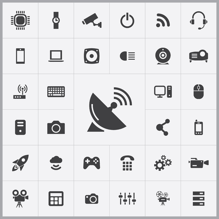 hi-tech icons universal set for web and mobileのイラスト素材