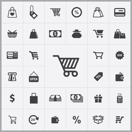 shopping icons universal set for web and mobileのイラスト素材
