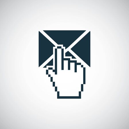 mail select icon trendy simple concept symbol designのイラスト素材