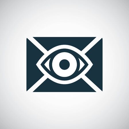 mail eye icon simple concept symbol designのイラスト素材