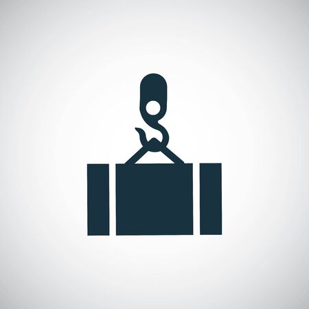 crane moving container icon trendy simple symbol concept templateのイラスト素材