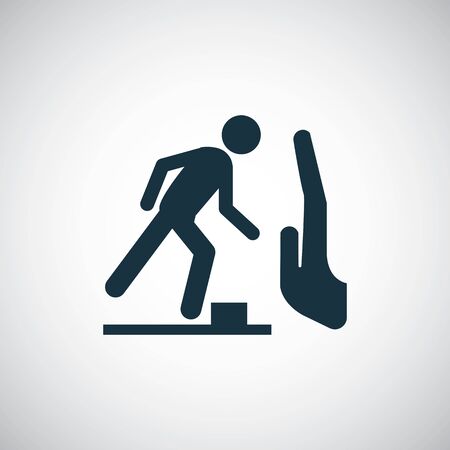 watch your steps icon trendy simple symbol concept templateのイラスト素材