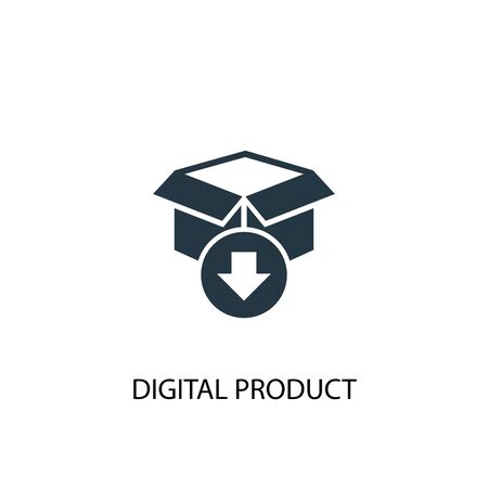 digital product icon. Simple element illustration. digital product concept symbol design. Can be used for webのイラスト素材