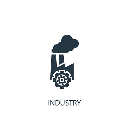 industry icon. Simple element illustration. industry concept symbol design. Can be used for webのイラスト素材