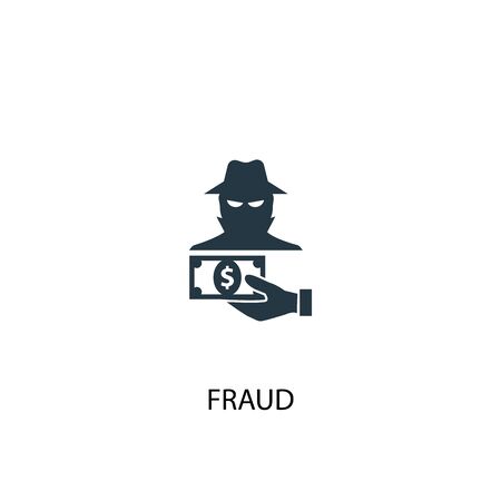 fraud icon. Simple element illustration. fraud concept symbol design. Can be used for webのイラスト素材