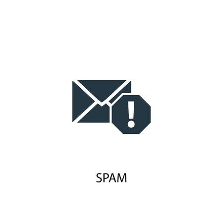 spam icon. Simple element illustration. spam concept symbol design. Can be used for webのイラスト素材