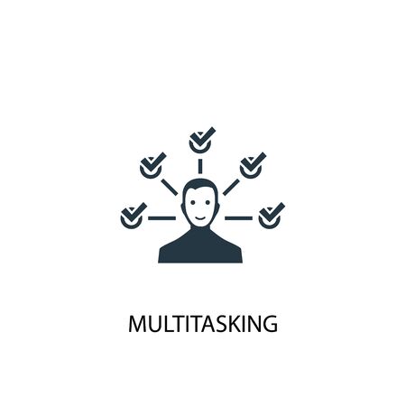 multitasking icon. Simple element illustration. multitasking concept symbol design. Can be used for webのイラスト素材