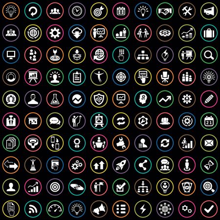 solution 100 icons universal set for web and mobile.のイラスト素材