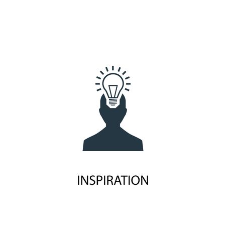 inspiration icon. Simple element illustration. inspiration concept symbol design. Can be used for web and mobile.のイラスト素材