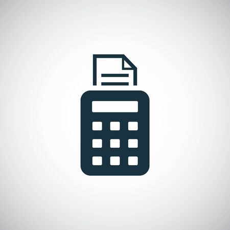 pos terminal icon, on white background.のイラスト素材