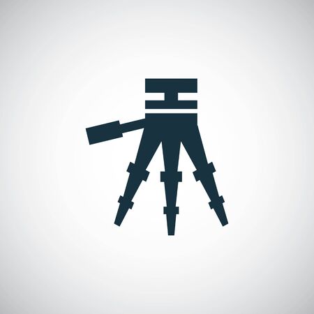 tripod icon for web and UI on white backgroundのイラスト素材