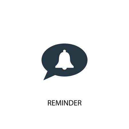 reminder icon. Simple element illustration. reminder concept symbol design. Can be used for webのイラスト素材